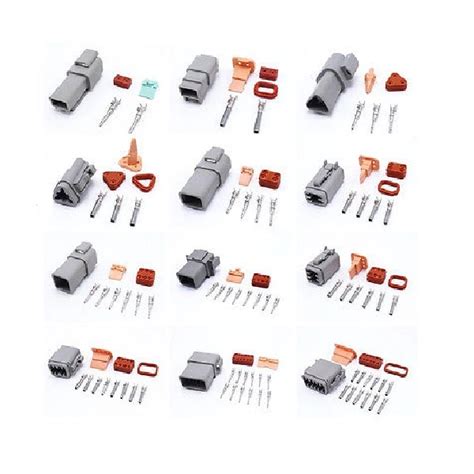 Deutsch Connector Assortment Kits 2 3 4 6 8 12 Pin Waterproof Connector