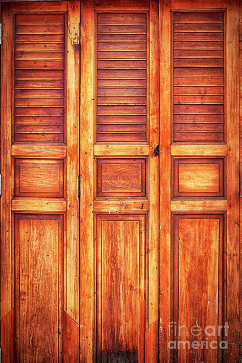 Wooden Shutter Doors Photograph By Antony Mcaulay Fine Art America