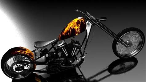 Custom Flames Motorcycle Pictures Cool Bikes Harley Davidson