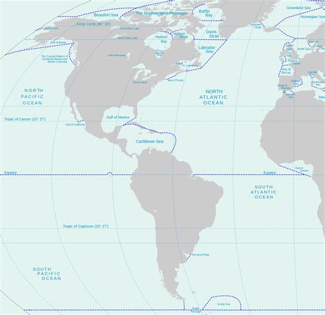 Mares De América Listado Y Mapa — Saber Es Práctico