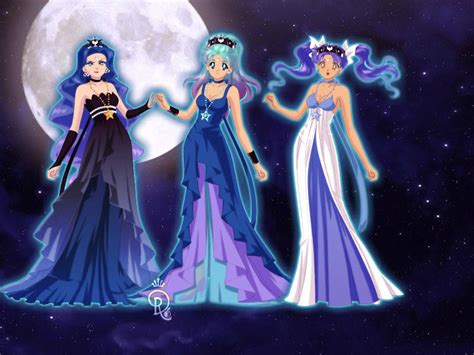 Princess Luna And Her Daughters Mlp By Heartstorm4ever On Deviantart