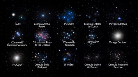 Cúmulo estelar abierto Nombres de cúmulos estelares Cúmulo de estrellas Astronomía a