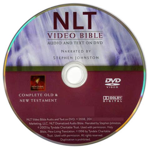 Nlt Audio Bible On Dvd Nlt Video Bible Nlt Audio Bible Dvd