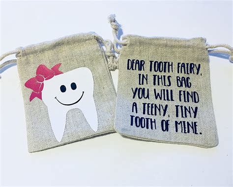 Tooth Fairy Bag Tooth Fairy Keepsake Tooth Pouch