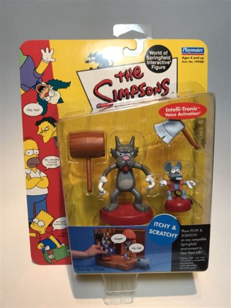 The Simpsons Itchy And Scratchy Playmates Action Figures Moc Nrfb Ebay