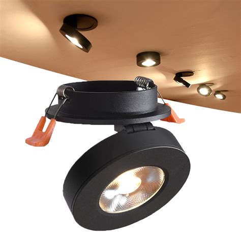 Mini Embedded Led Downlight Recessed Ceiling Lamp W W W Degree Rotation Ceiling Lamp