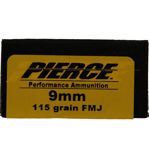 Ammomart 9mm Luger Pierce Performance 115gr Fmj 50 Rounds