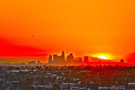 Dtla Sunrise From Santa Monica Another Picture Losangeles