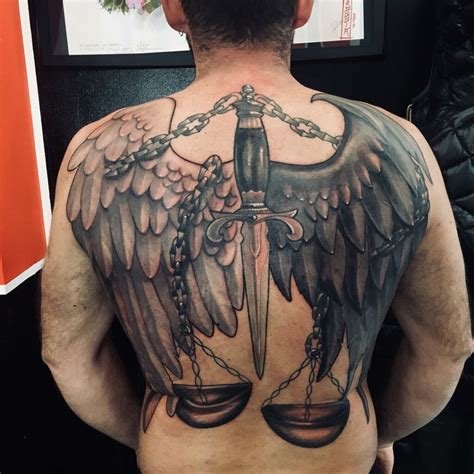 Good And Evil Wings Tattoo