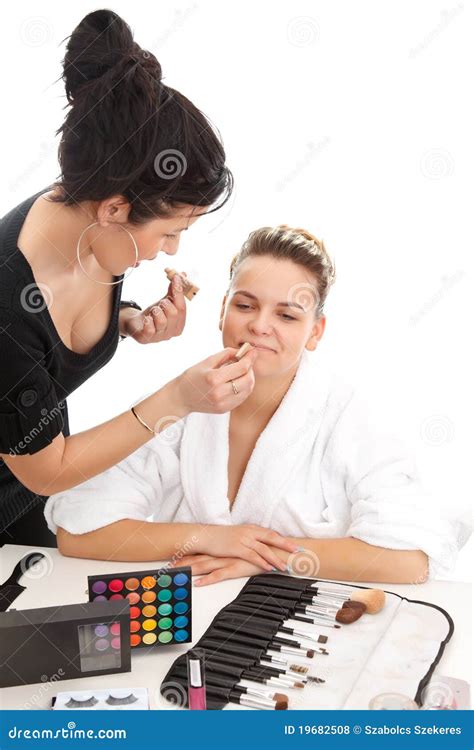 At The Beautician Stock Photo Image Of Caucasian Cosmetic 19682508