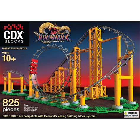 Cdx Blocks Roller Coaster Building Block Sets Toy Rollercoaster Model