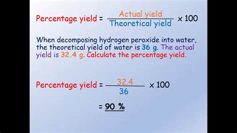 Chemistry Calcualtions Yields Part 2 Percentage Yield Triple