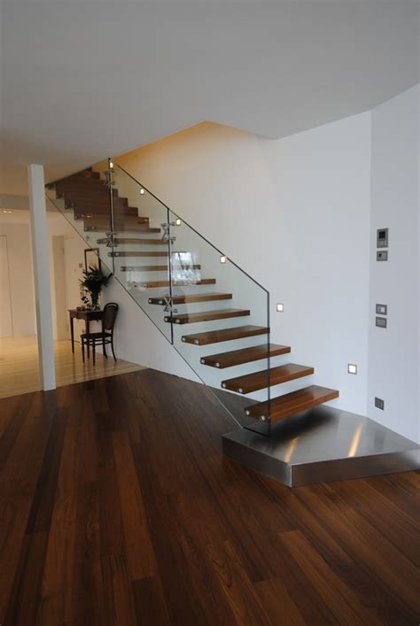 Modern stairs have changed shape and form of not just railings and general structure but the steps themselves. Modern Staircase design Ideas