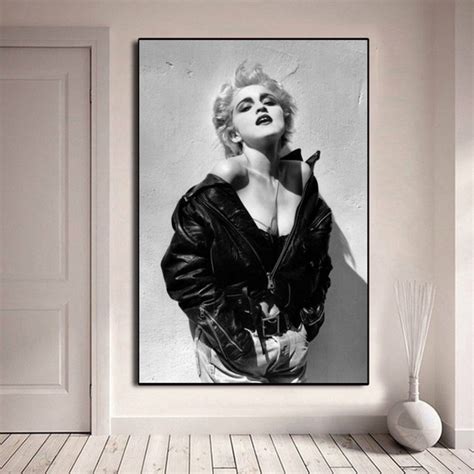 Madonna Smoking Music Star Pop Music Silk Poster No With Frame