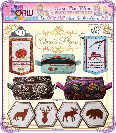 Shop Omas Place For Great Machineembroideryproject Sets That Stitch