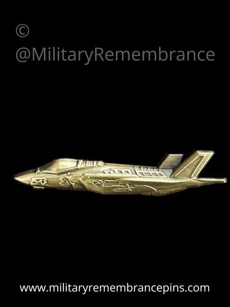 F35 Lightning Military Aircraft Lapel Pin Military Remembrance Pins