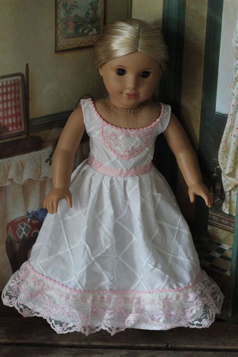 A Is For Annabelle Collection Pink And White Silk Dress Etsy Doll