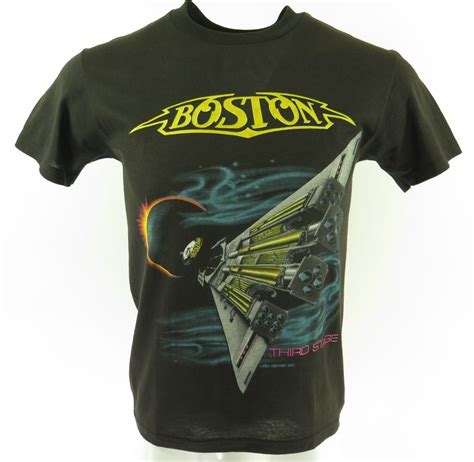 vintage 80s boston third stage 1987 us tour t shirt med deadstock the clothing vault