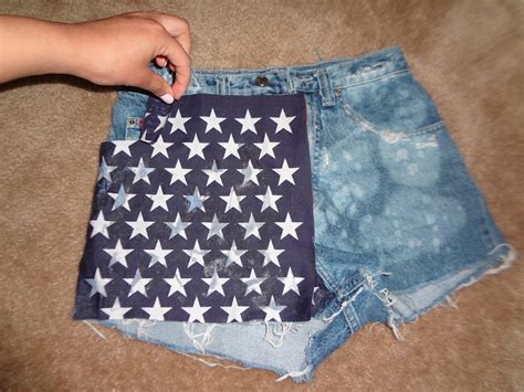 Msstarstyles Diy American Flag Shorts