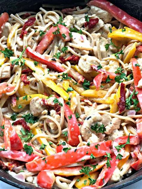 Cook and stir until completely heated, 2 to 3 minutes. Healthy, Skinny Creamy Cajun Chicken Pasta with Whole ...