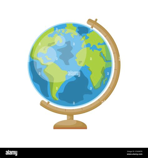 Cartoon Globe Vector Illustration Stock Vector Image And Art Alamy