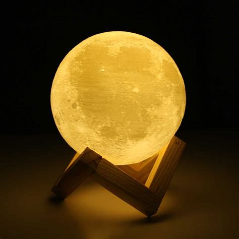 Jual Taffled Lampu Tidur 3d Printed Moon Night Light Table Lamp