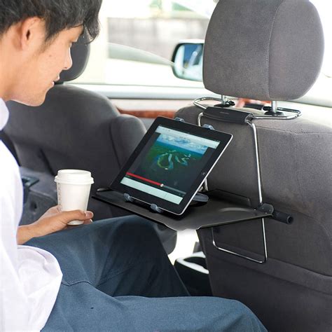 【新製品】車内でmacbookノートパソコンを使える、車のハンドルに取り付けるテーブル アイアリ