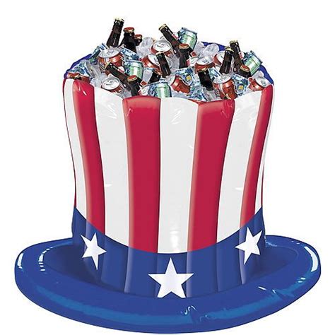 When inflated, uncle sam is prepared to greet passersby or welcome guests into your. Inflatable Uncle Sam Hat Cooler Party City | Inflatable ...