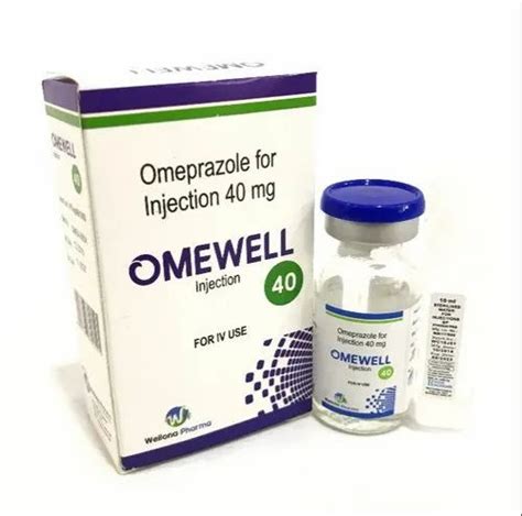 Omewell 40 Omeprazole Injection 40mg Vialbox Rs 10box Id