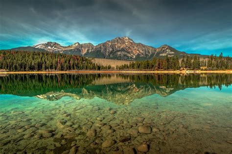 Glassy Patricia Lake Lake Crystal Clear Water National Parks