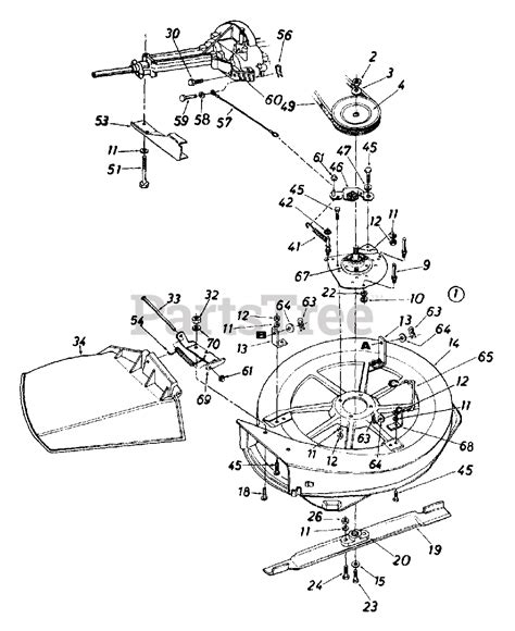 Mtd Mower Deck Parts Diagram