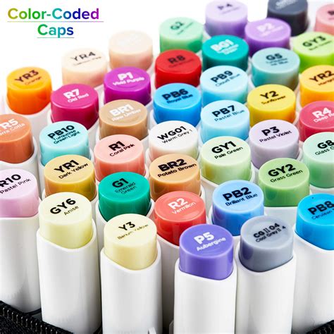120 Color Art Markers Set Ohuhu Dual Brushandchisel Tip Sketch Pens1