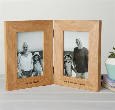 Get it as soon as mon, may 24. personalised solid oak double photo frame by mijmoj design ...