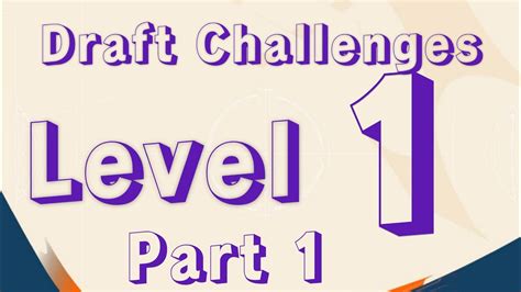 Draft Challenges Level 1 1 Smoq Games 23 Youtube