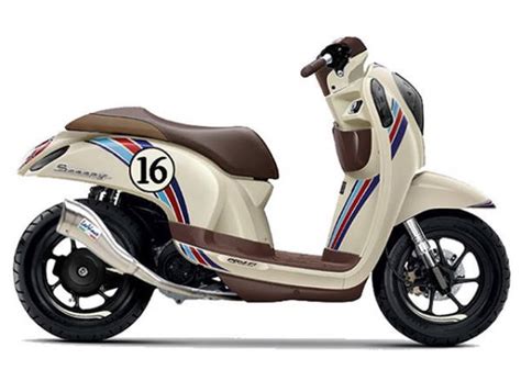 Gaya retro yang diusung berhasil memikat publik tanah air. Inspirasi Modif Scoopy Cafe Racer Keren - Goozir.com