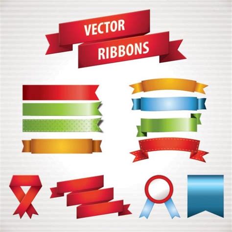 Vector Ribbons Design Vector Graphic Design Free Vector Backgrounds