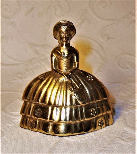 Vintage 1930 S Solid Brass Colonial Southern Belle Tea Time 3 Bell England Euc Southern Belle