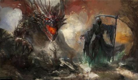 Pin By Ana Sanchez On Reaper Grim Reaper Dragon Art