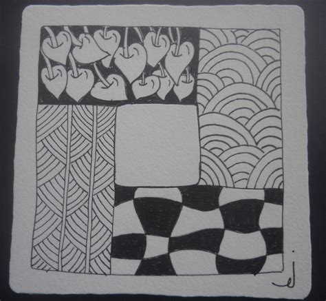Glue to a folded sheet of colored cardstock. See Jane run.: Zentangle for Beginners is Back!