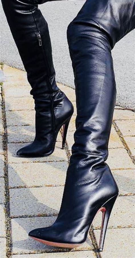 Heel Boots Pinterestrubber Biker