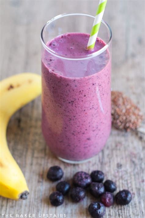 The Baker Upstairs Blueberry Pomegranate Smoothie