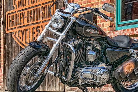 Close Up Photography Harley Davidson Motorcycles Cruiser Motorcycle