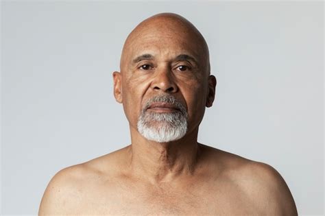 Old Man With Mustache Naked