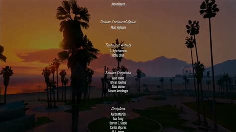 Grand Theft Auto 5 Full End Credits Hd Youtube