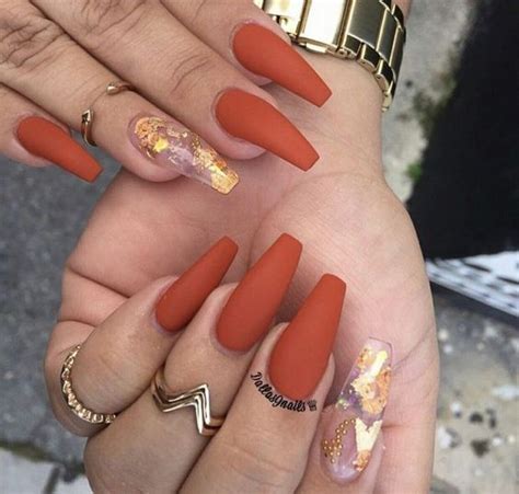 If you're looking for something totally different you will want to check out some of the 30 + best coffin acrylic. Fall Nails | 40 Must Try Fall Nail Designs