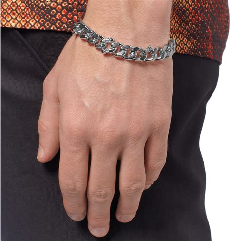 Lyst Alexander Mcqueen Silverplated Skull Chain Bracelet In Metallic