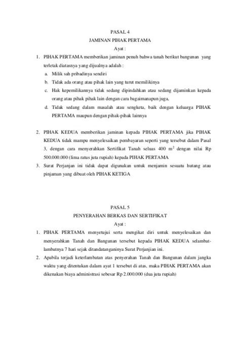 Contoh surat jual beli tanah warisan. 9+ Contoh Surat Perjanjian Jual Beli Tanah, Warisan ...