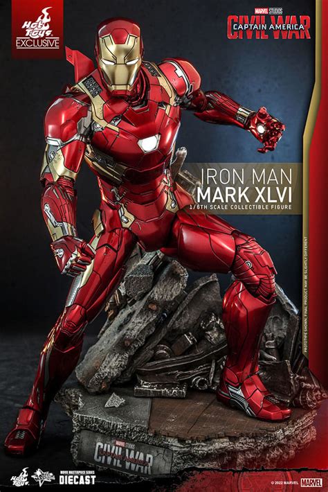 Marvel Iron Man Mark Xlvi Iron Man Movie Masterpiece Diecast 16