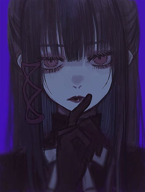 Emo Anime Girl Dark Anime Girl Sad Anime Kawaii Anime Gothic Anime