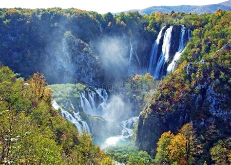 Big Waterfall Veliki Slap Or Slap Plitvica Plitvice Lakes National